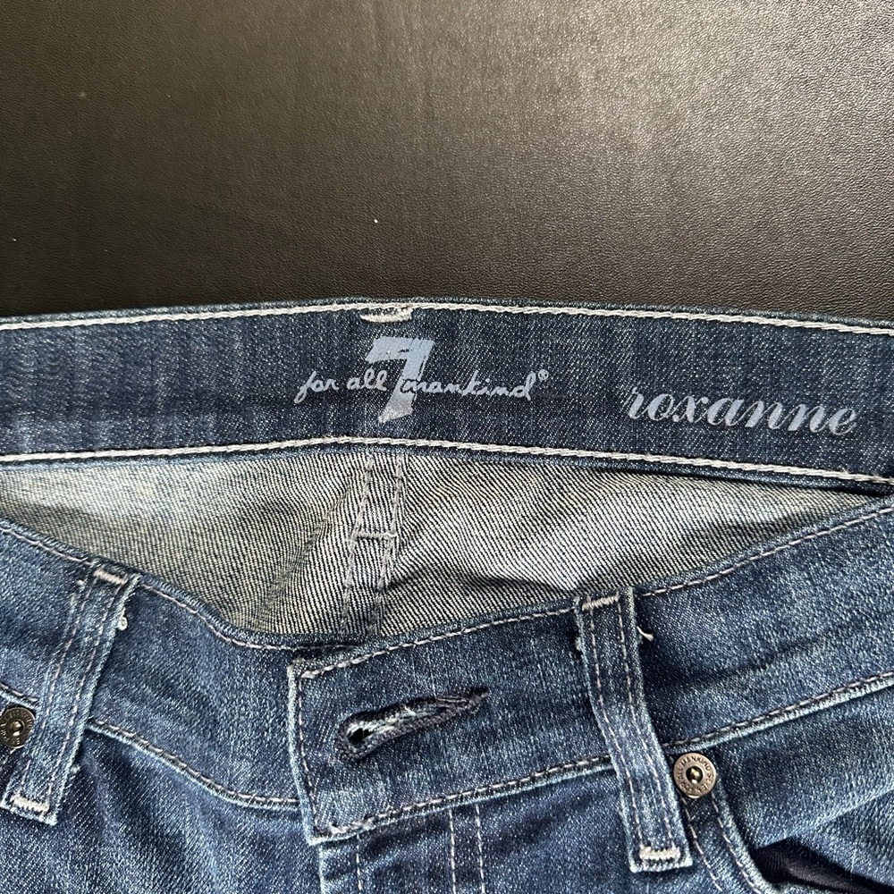 7 For All Mankind Dark Blue Roxanne Denim